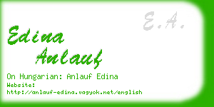 edina anlauf business card